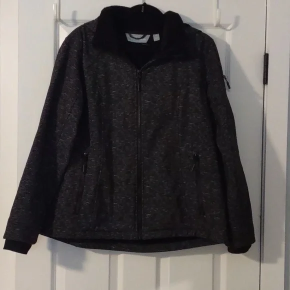 Free Country Soft Shell Fleece Lined Jacket Gray Space Dye sz XL - Picture 1 of 5